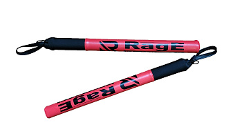 Тренерские палки Rage (пара) красный кож/зам 48 см.