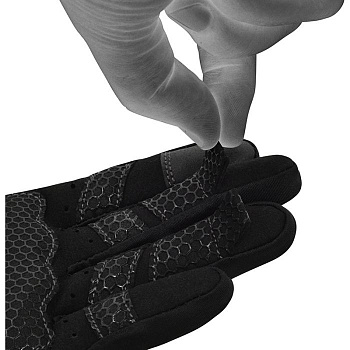 Перчатки RDX Gym Weight Lifting W1F черн/сер. (закрытые пальцы)