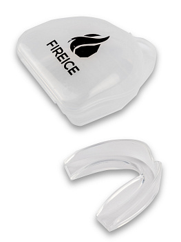 Капа 1-челюстная FIRE ICE (детская), в коробке, прозрачная, жесткая