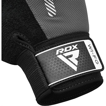 Перчатки RDX Gym Weight Lifting W1F черн/сер. (закрытые пальцы)
