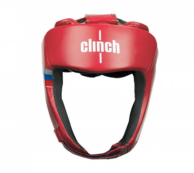 C113 Шлем боксерский Clinch Olimp Dual красный