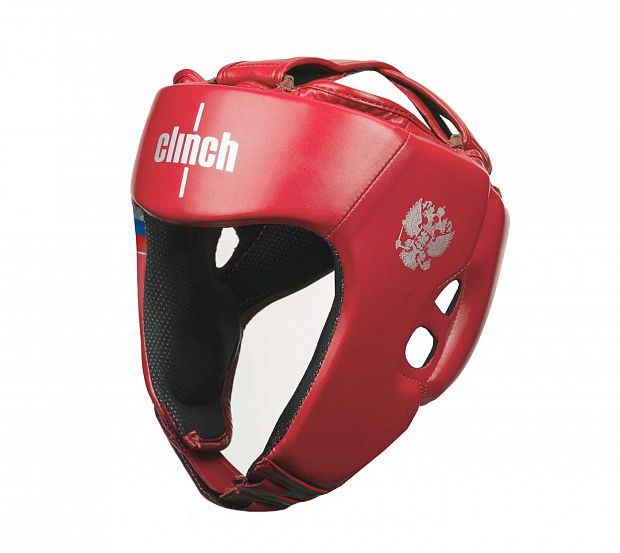 C113 Шлем боксерский Clinch Olimp Dual красный