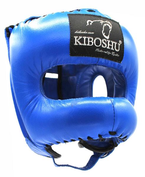 31-31B Kiboshu Шлем с бампером ЭЛИТА-Синий-Кожа 
