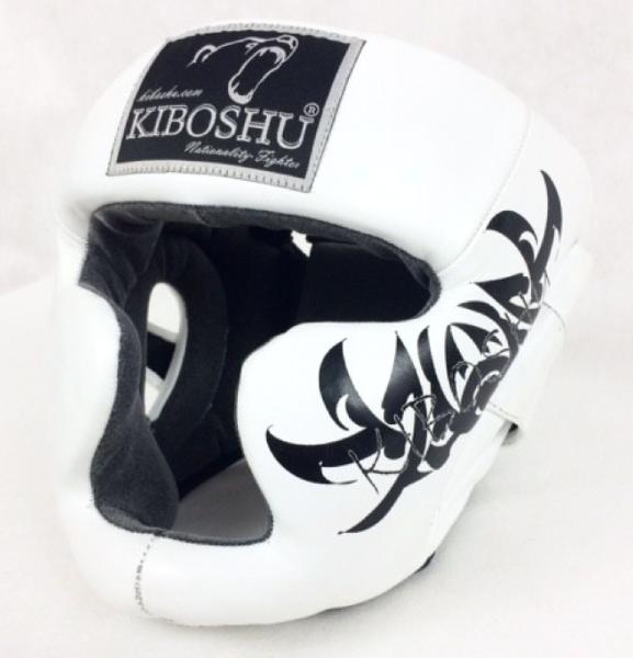 31-10 Kiboshu Шлем защита подбородка Training-Белый-Кожа