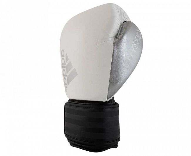 adiH200 Перчатки боксерские Hybrid 200 бело-черно-серебристые