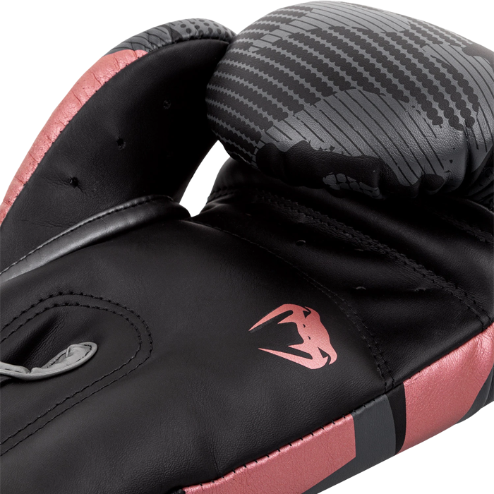 Перчатки Venum Elite Black/Pink Gold