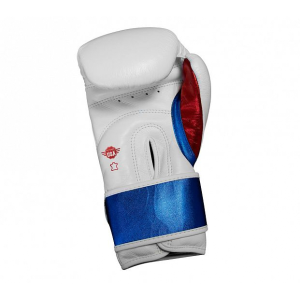adiSBG350PRO Перчатки боксерские Speed Pro бело-сине-красные