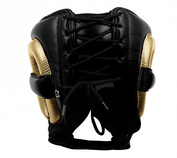 adiPHG01PRO Шлем боксерский AdiStar Pro Headgear черно-золотой 