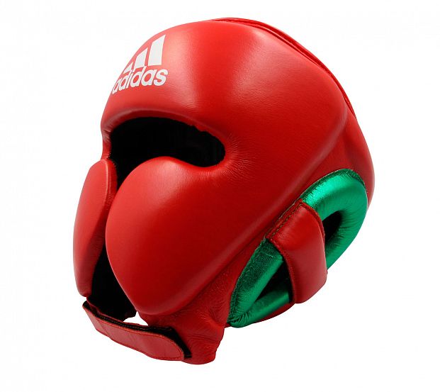 adiPHG01PRO Шлем боксерский AdiStar Pro Headgear красно-зеленый 