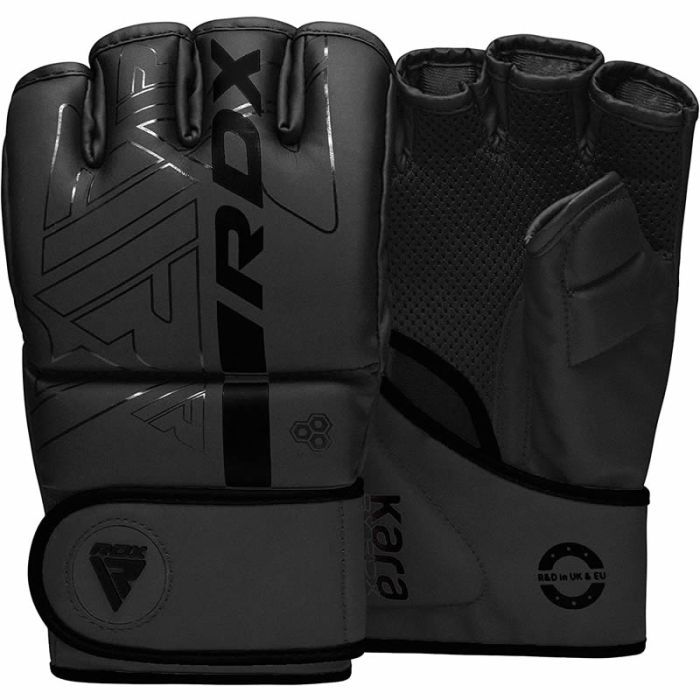 Перчатки тренировочные RDX Grappling F6 черн/бел.мат.
