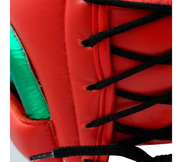 adiPHG01PRO Шлем боксерский AdiStar Pro Headgear красно-зеленый 