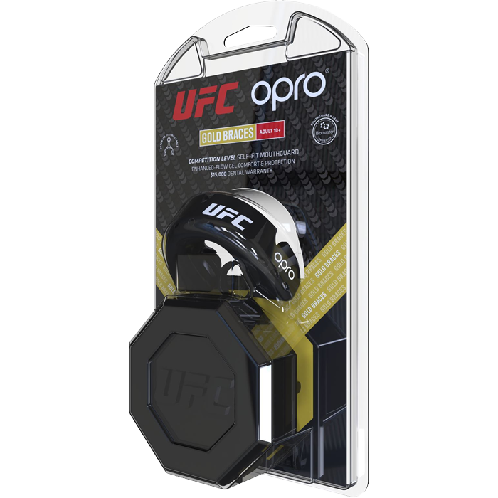 Боксерская капа Opro Gold Level UFC Black/Gold