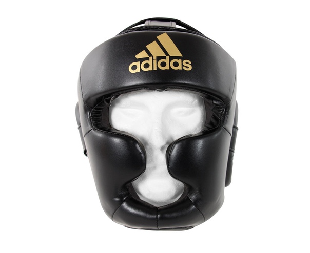 adiSBHG041 Шлем боксерский Speed Super Pro Training Extra Protect черно-золотой