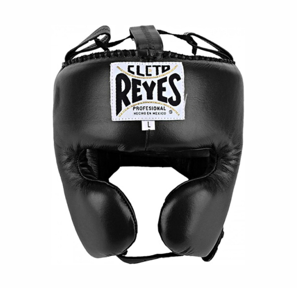CLETO REYES, CE382N, Шлем тренировочный, с защитой щёк, размер L, черный, кожа