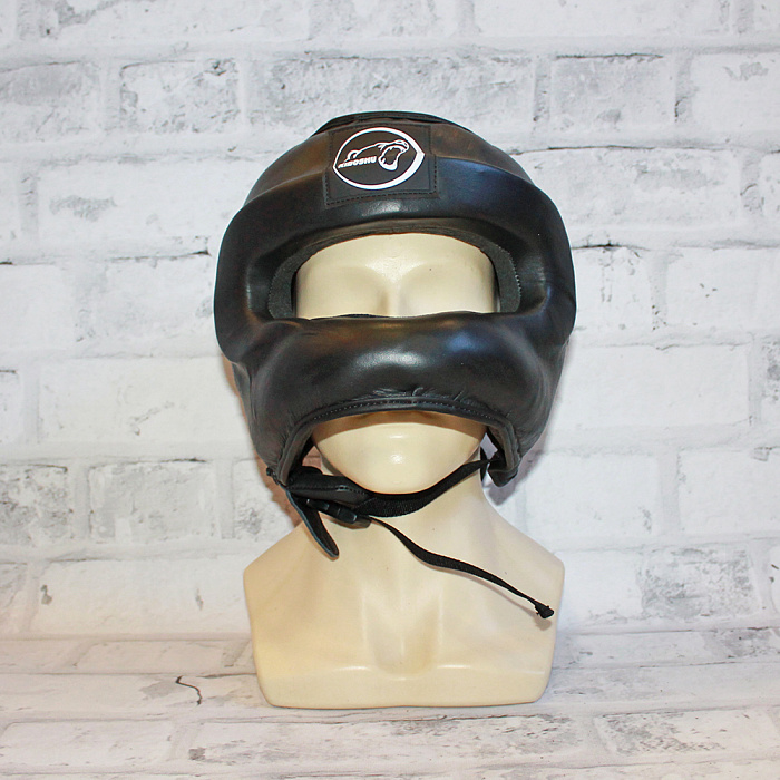 31-21 Kiboshu Шлем с бампером Premium/Черный/Кожа(M)