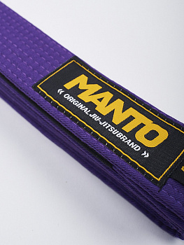 Пояс для единоборств MANTO belt BJJ ORIGINAL (фиолетовый)