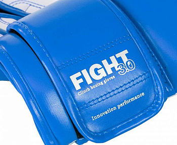 C187 Перчатки боксерские Clinch Fight 3.0 сине-белые
