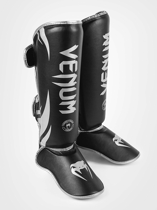 Щитки Venum Challenger Black/Silver