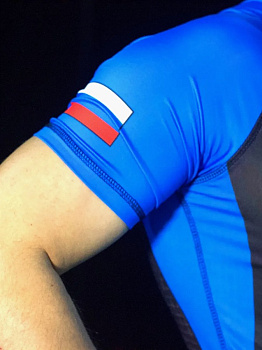 Рашгард с коротким рукавом TFG Союз ММА Blue