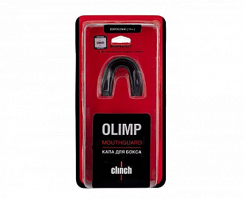 C501 Капа одночелюстная Clinch Olimp Single Layer Mouthguard черная (размер Senior)