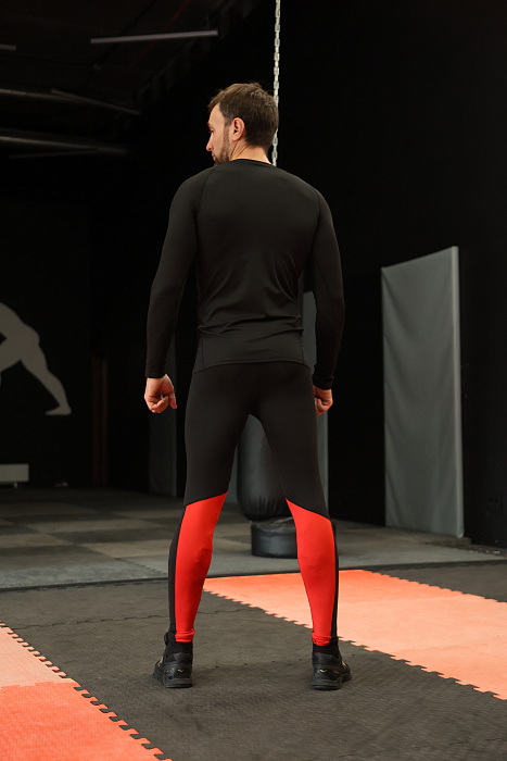 Компрессионные штаны 3.0 Puncher black-red