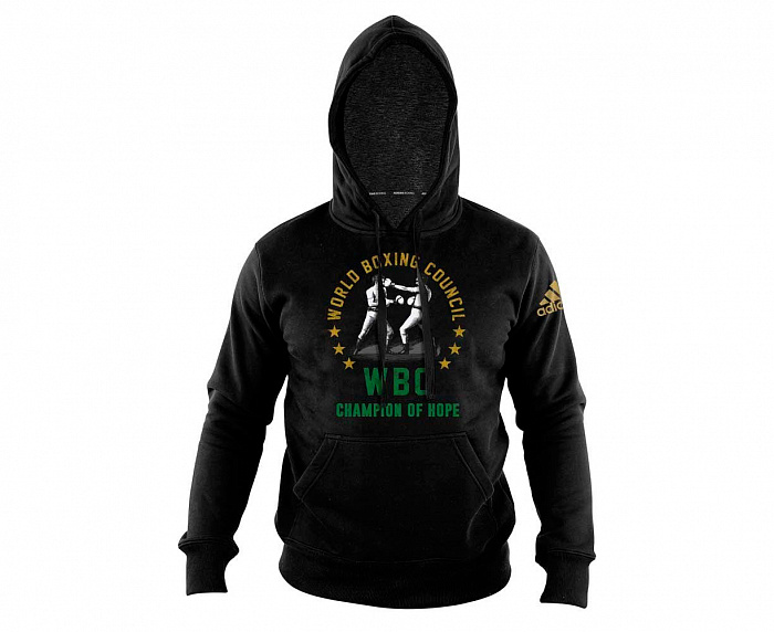 adiWBCH01 Толстовка с капюшоном (Худи) Hoody Boxing WBC Champion Of Hope черная 