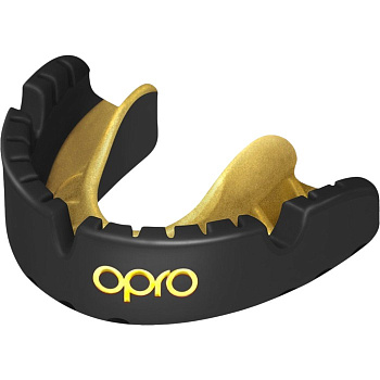 Боксерская капа для брекетов Opro Gold Black