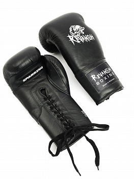 Боксерские перчатки СПАРРИНГА-МЯГКИЕ, черные кожа натуральная