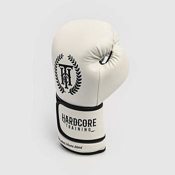 Боксерские перчатки Hardcore Training Revolution White/Black PU