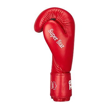BGS-1213IBA Боксерские перчатки Super Star одобренные IBA красные