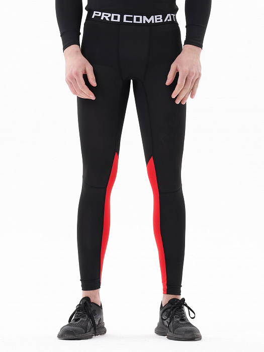 Компрессионные штаны Puncher 2.0 black-red