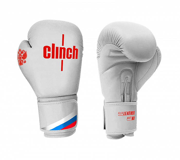 C111 Перчатки боксерские Clinch Olimp бело-красные