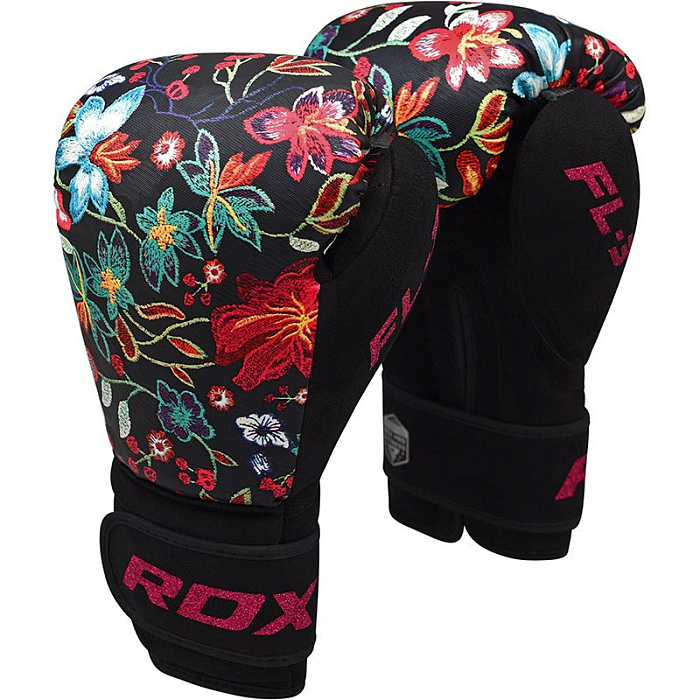 Боксёрские перчатки RDX FL-3 Floral Black