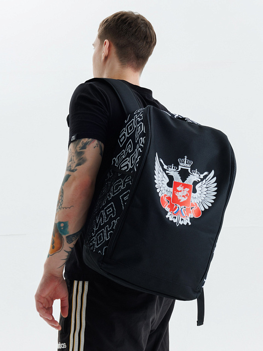 Рюкзак Puncher "Федерация Бокса России", Корк черный