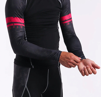 Рашгард Puncher Black L\S Red Line 
