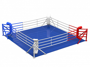 Ринг боксёрский на упорах 6х6м (боевая зона 5х5м, монтажная площадка 6х6м)
