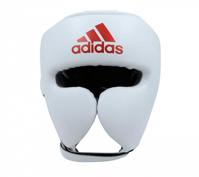 adiPHG01PRO Шлем боксерский AdiStar Pro Headgear бело-красный