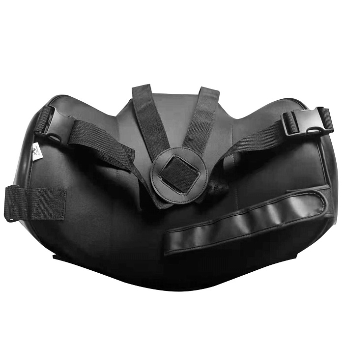 Тренерская защита корпуса Fight EXPERT Armor (искусственная кожа, Красный/черный)