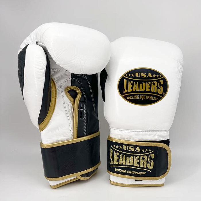 Спаринговочные перчатки Elite Soft Gloves (White Black Gold)