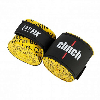 C140 Бинты эластичные Clinch Boxing Crepe Bandage Tech Fix желтый