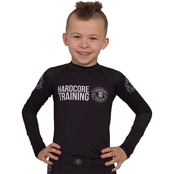 Детский рашгард Hardcore Training Recruit Black