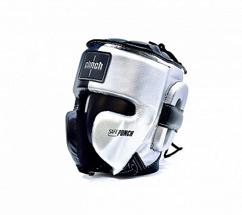 C145 Шлем боксерский Clinch Punch 2.0 черно-серебристый 