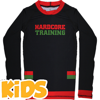 Детский рашгард Hardcore Training Red-Green 