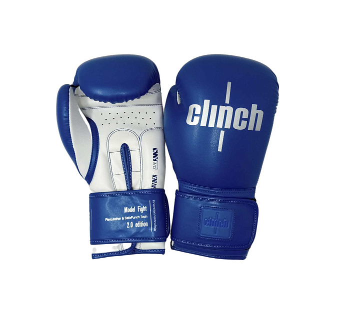 C137 Перчатки боксерские Clinch Fight 2.0 сине-белые