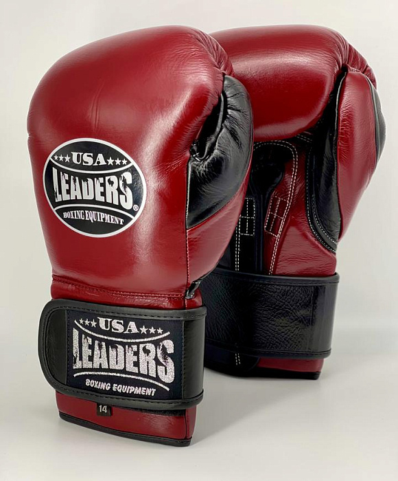 Спаринговочные перчатки Elite Soft Gloves (Maroon Black Silver)