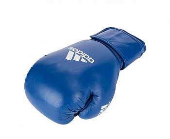 adiIBAG1 Перчатки боксерские IBA синие