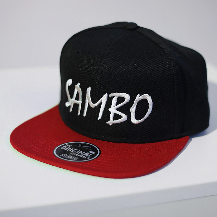 Бейсболка SAMBO черно-красная