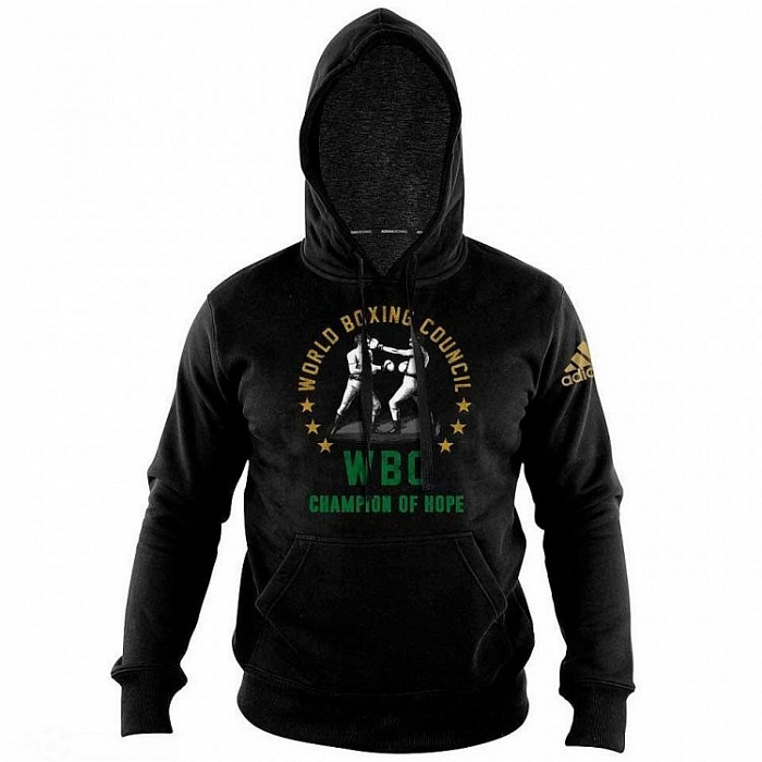 adiWBCH01-K Толстовка с капюшоном (Худи) детская Hoody Boxing WBC Champion Of Hope Kids черная