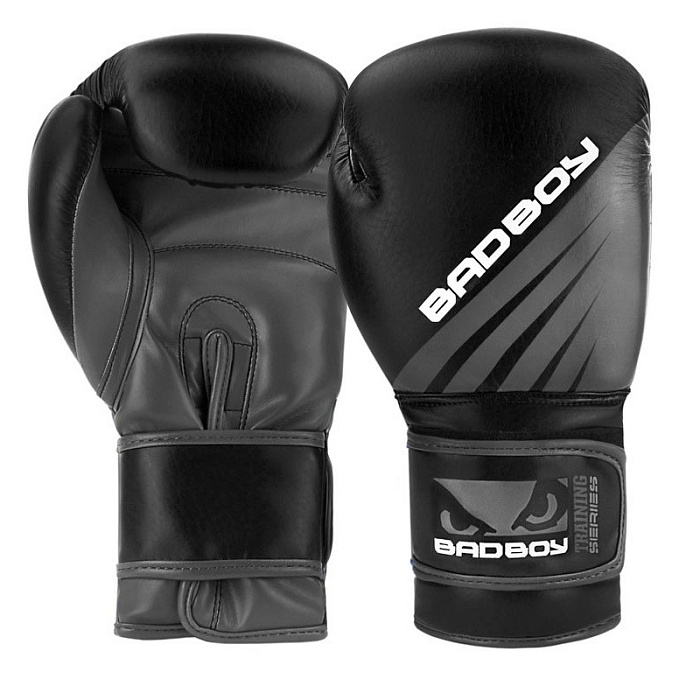 Боксерские перчатки Bad Boy Training Series Impact Boxing Gloves - Black/Grey