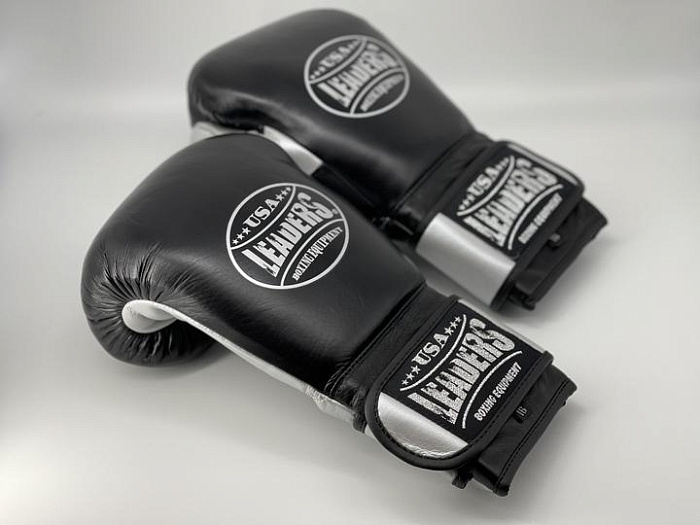 Спаринговочные перчатки Elite Soft Gloves (Black Silver)